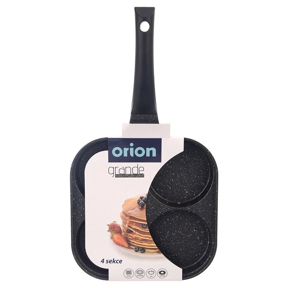 Patelnia do Smażenia Jajek Pancakes Granitowa na Gaz Indukcję ORION 22x22cm - obrazek 5
