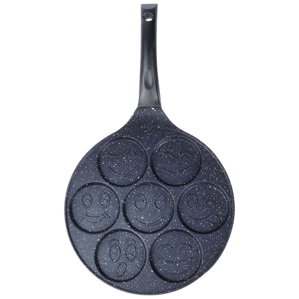 Patelnia do Jajek Granitowa 7 Otworów Grande 27 cm - obrazek 3