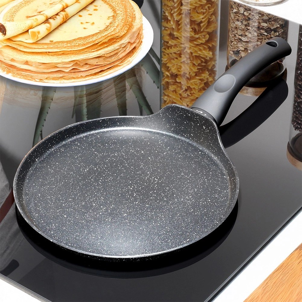 Patelnia do Naleśników Granitowa 24 cm VILDE Black Line Indukcja - obrazek 2