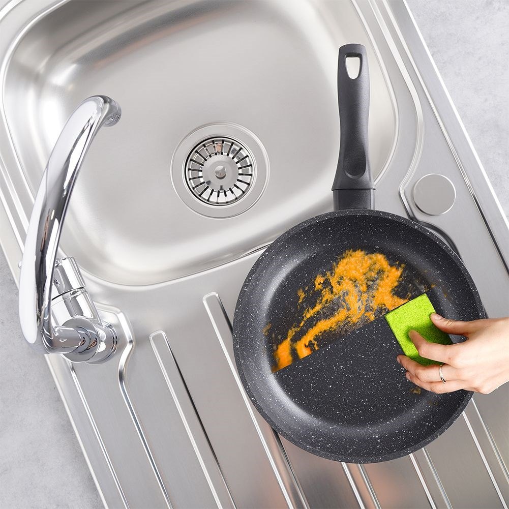 Patelnia Nieprzywierająca Granitowa na Indukcję Gaz do Smażenia ORION 24 cm - obrazek 5