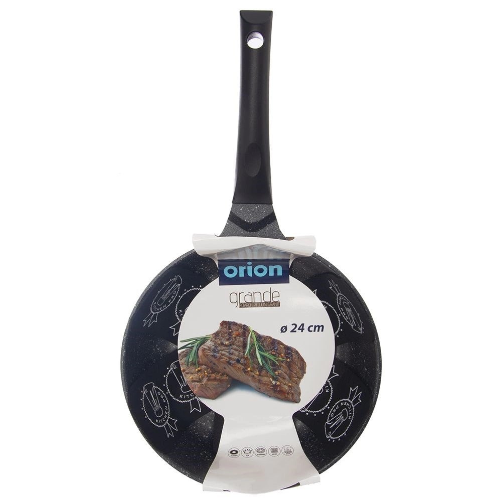 Uniwersalna Patelnia do Smażenia Granitowa Głęboka Gaz Indukcja ORION 24 cm - obrazek 8
