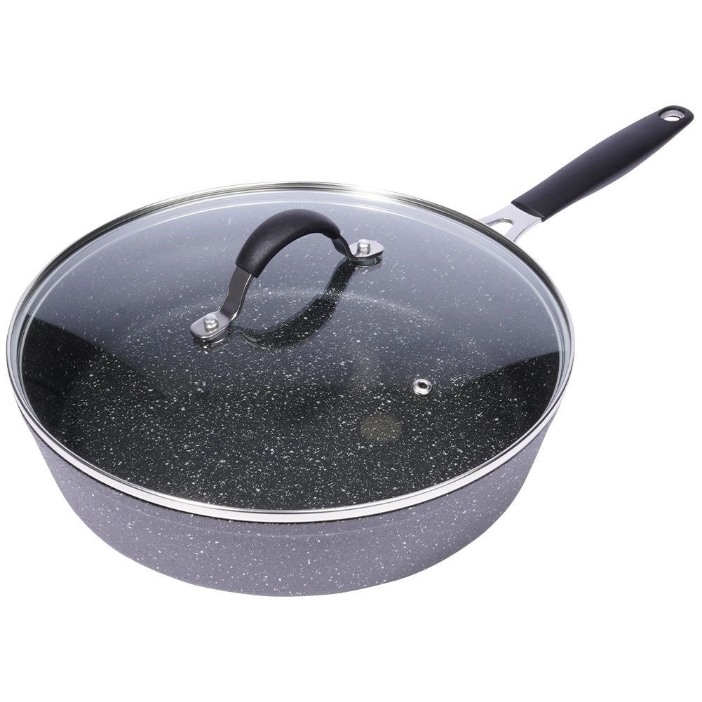 Patelnia Granitowa z Pokrywką 28 cm ORION Stoner Indukcja Piekarnik - obrazek 3