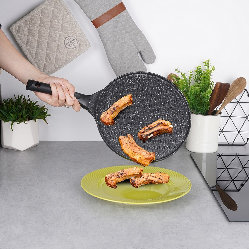 Patelnia Grillowa Nieprzywierająca 26 cm ORION Karbowane Dno Grande - obrazek 4