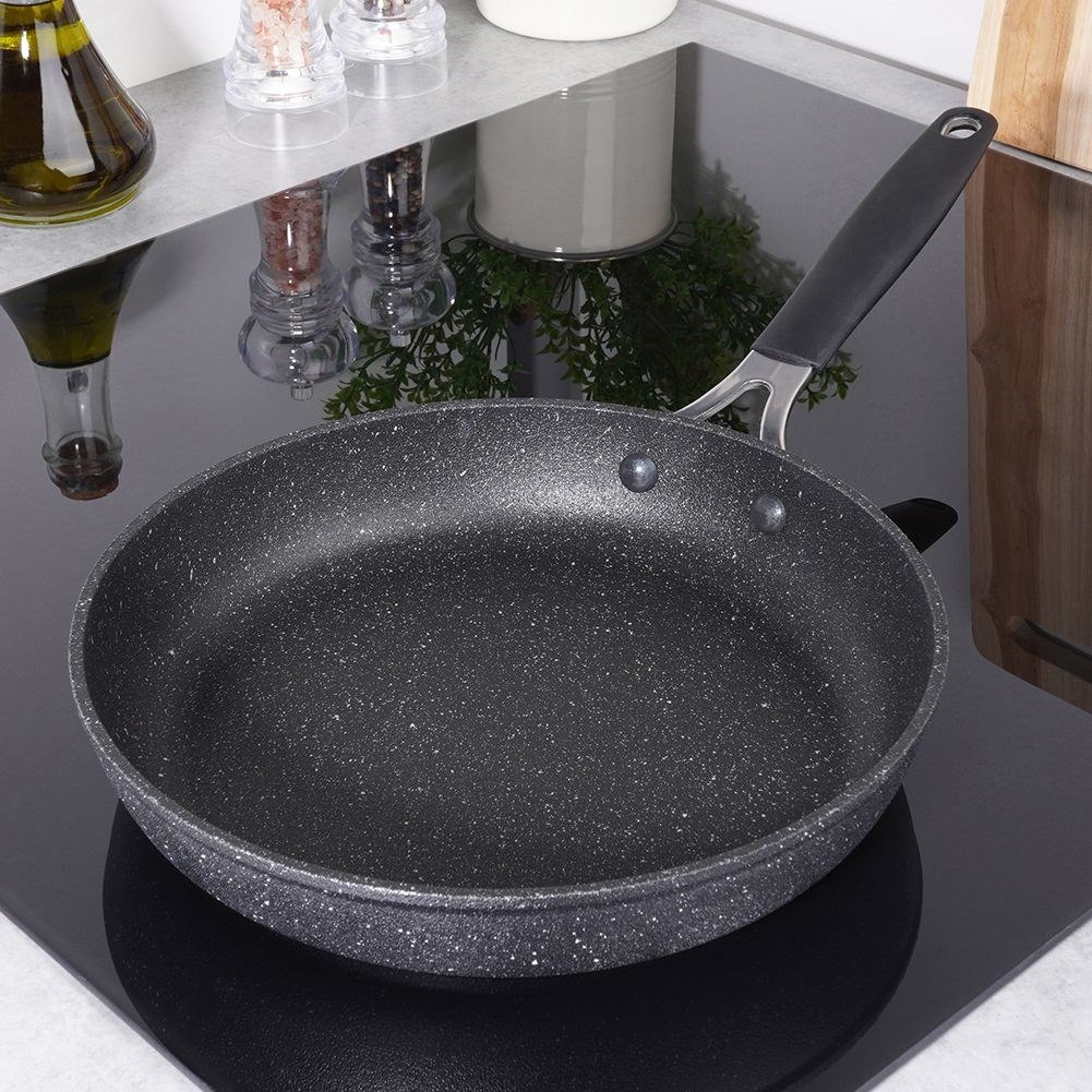 Patelnia Granitowa Nieprzywierająca 24 cm ORION Stoner Indukcja Piekarnik - obrazek 2
