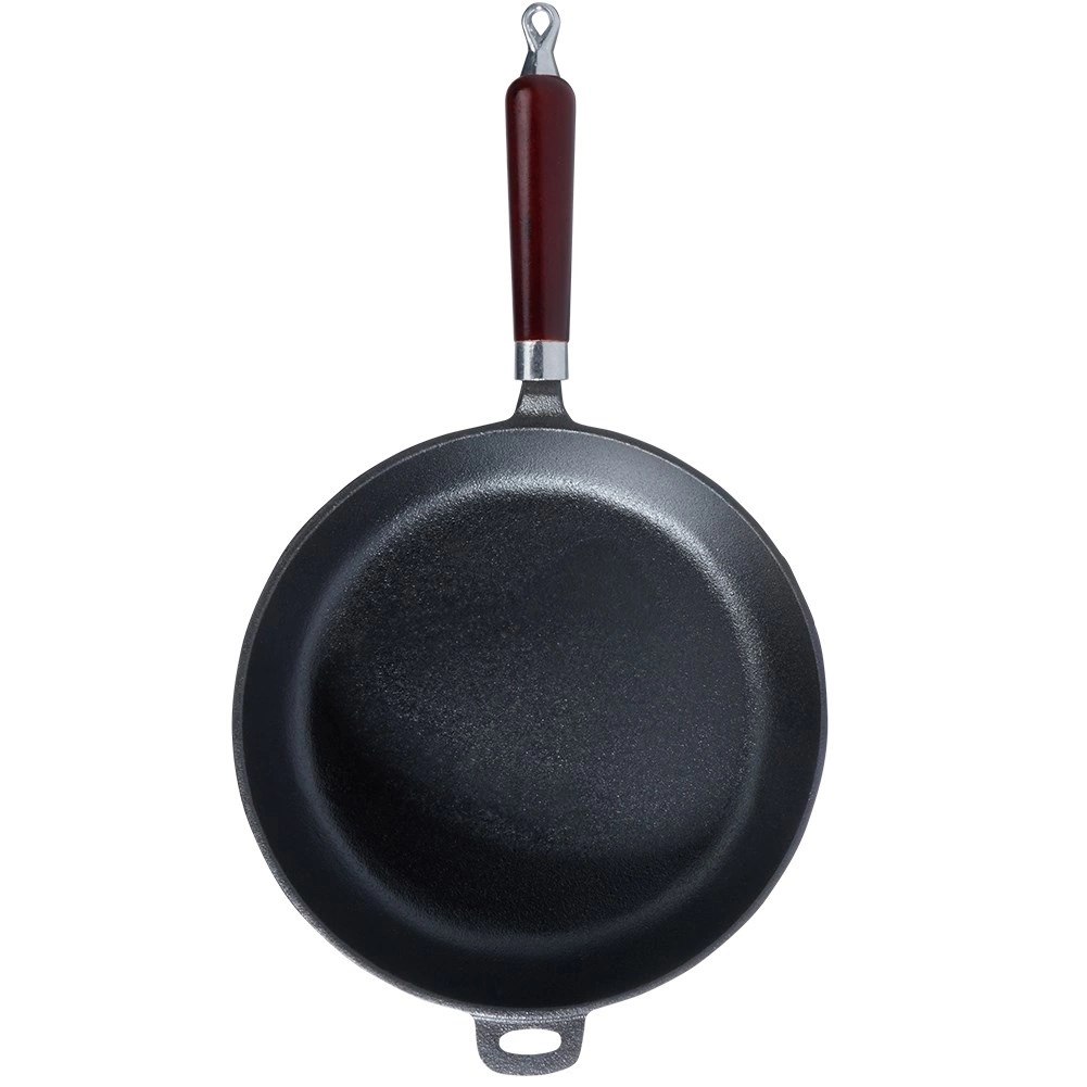 Patelnia Żeliwna do Smażenia Duszenia Gaz Indukcja Solidna VILDE 28 cm - obrazek 3