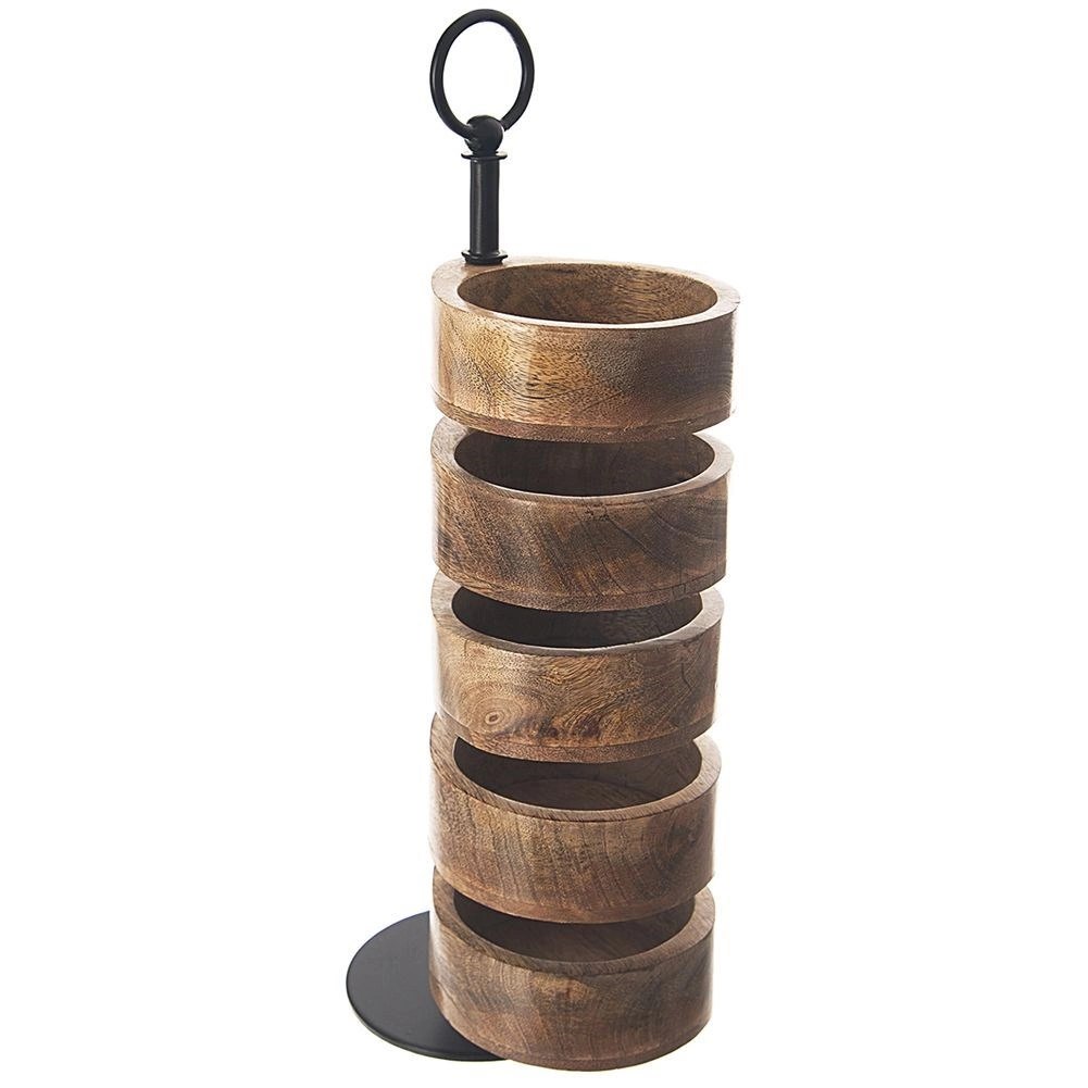 Patera 5-Poziomowa Piętrowa Drewniana Obrotowa ORION 18,5 x 12,5 x 44,5 cm - obrazek 3