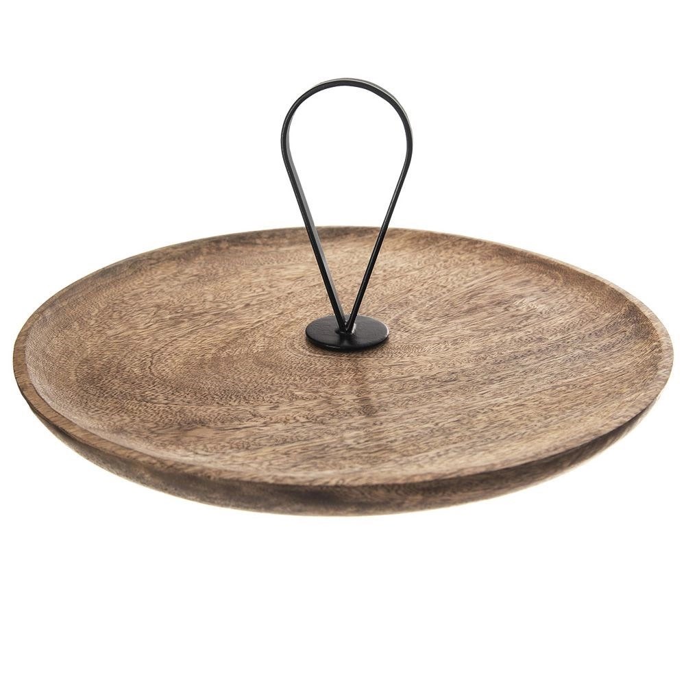 Patera Drewniana Talerz do Serwowania na Ciasta Przekąski MANGO 30,5 cm