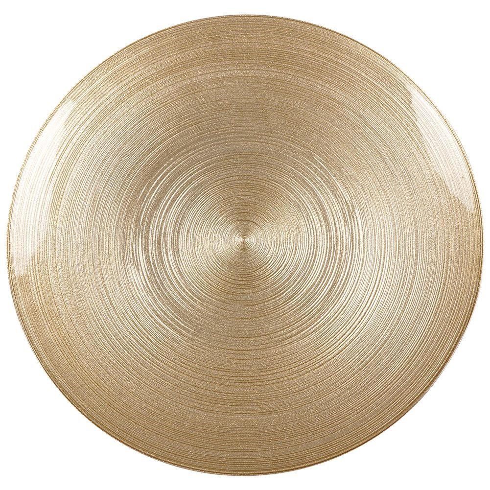 Patera na Tort Złota Szklana 28 cm VILDE Dekoracyjna na Nóżce - obrazek 3