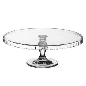 Patera na Tort Ciasto Ciasteczka Szklana Dekoracyjna na Nóżce ORION 32 cm