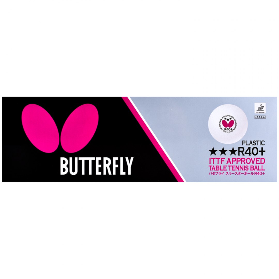 Piłeczki do Tenisa Stołowego BUTTERFLY *** Białe - 12 szt. - obrazek 5