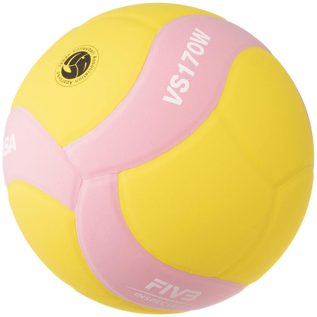 Piłka do Siatkówki MIKASA Siatkowa Halowa Rozmiar 5 VS170W Różowa Lekka - obrazek 2