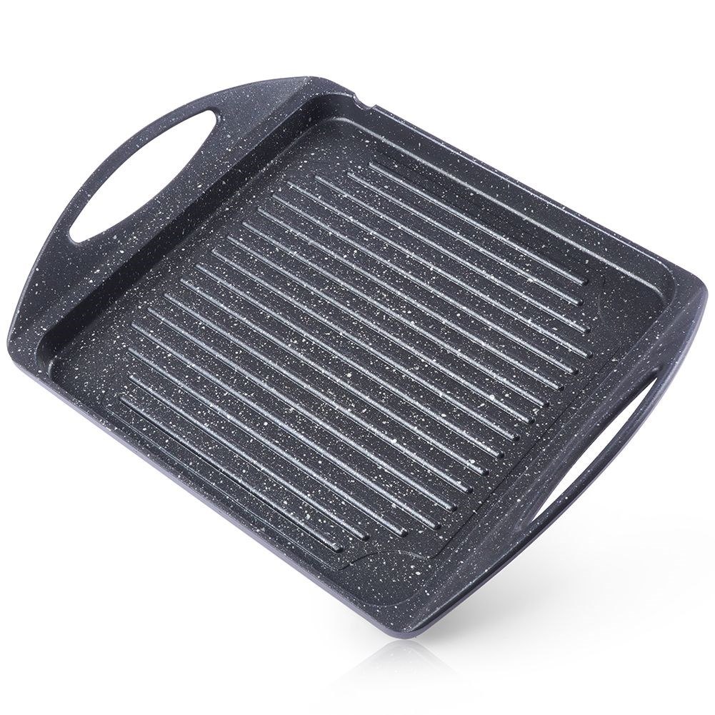 Płyta Grillowa Granitowa 34 x 26,5 cm ORION do Indukcji i Piekarnika