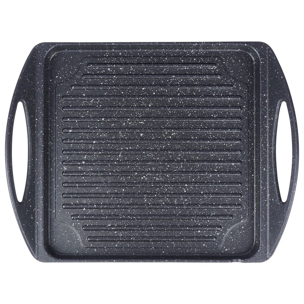 Płyta Grillowa Granitowa 34 x 26,5 cm ORION do Indukcji i Piekarnika - obrazek 3