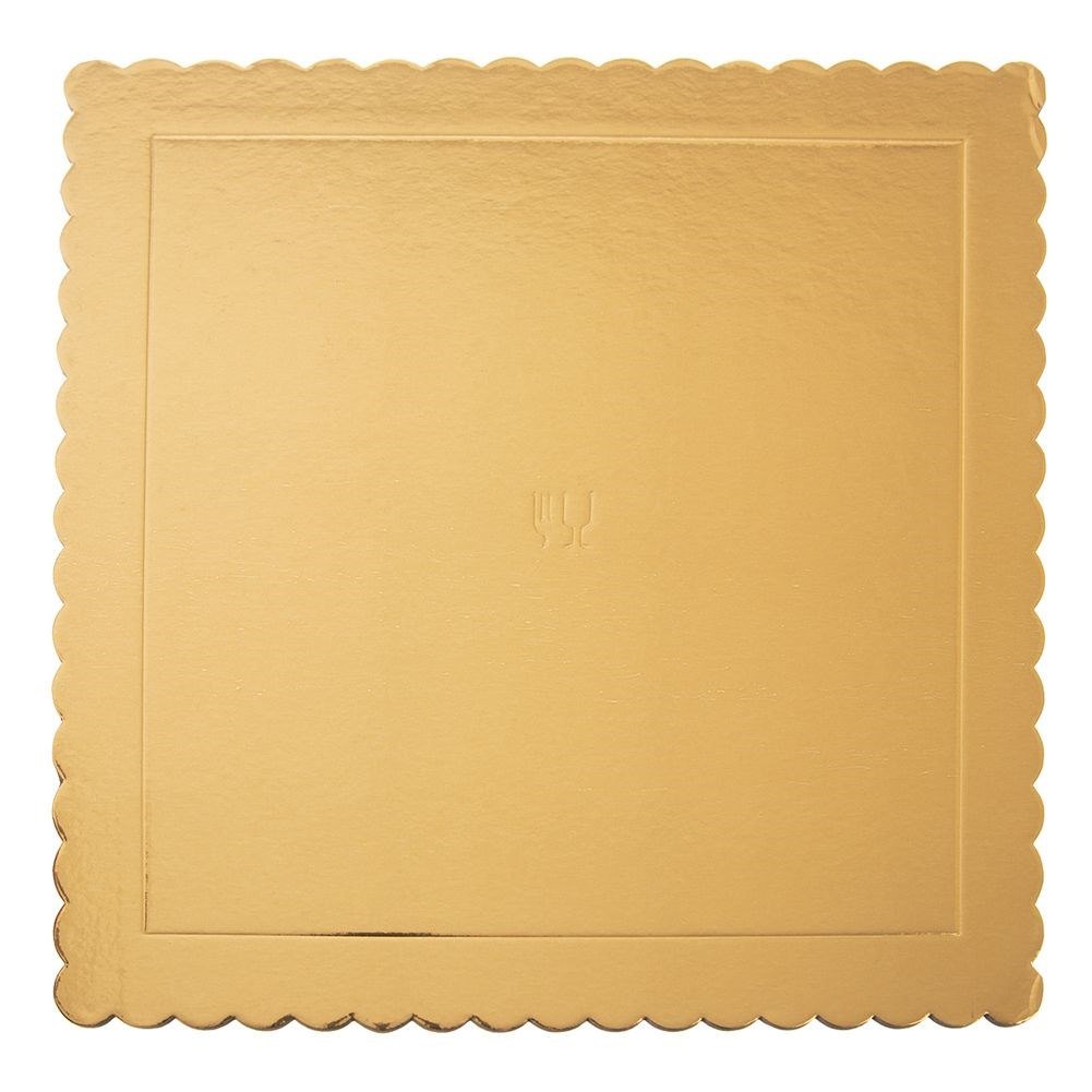 Podkład pod Tort Kwadrat Złoty 34 x 34 cm ORION Gruba Tektura
