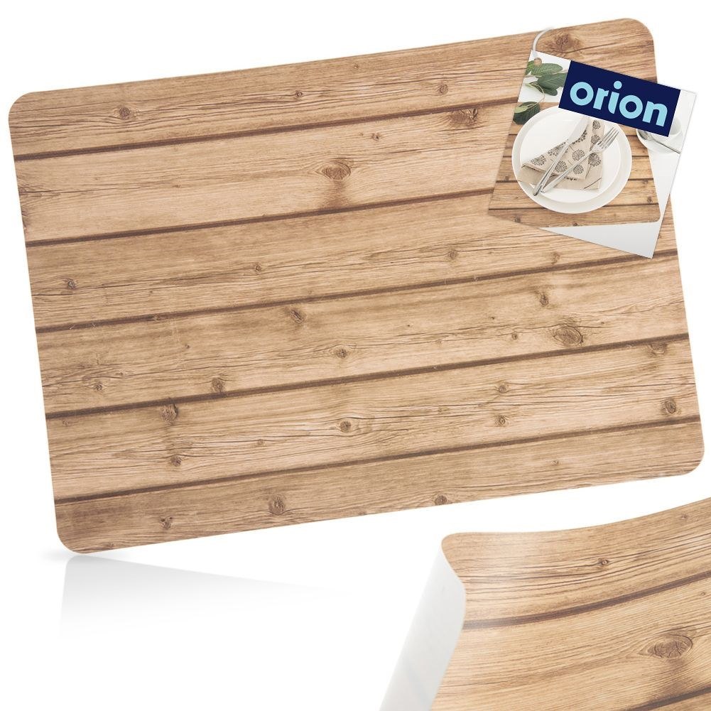 Podkładka na Stół Wzór Deska Jasna 43 x 30 cm ORION Mata PCV - obrazek 5