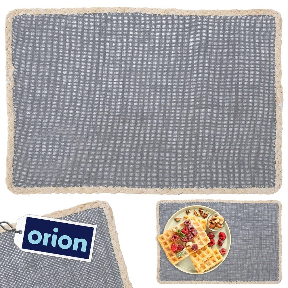 Podkładka na Stół Szara Boho 45 x 30 cm ORION Dekoracyjna Mata - obrazek 4