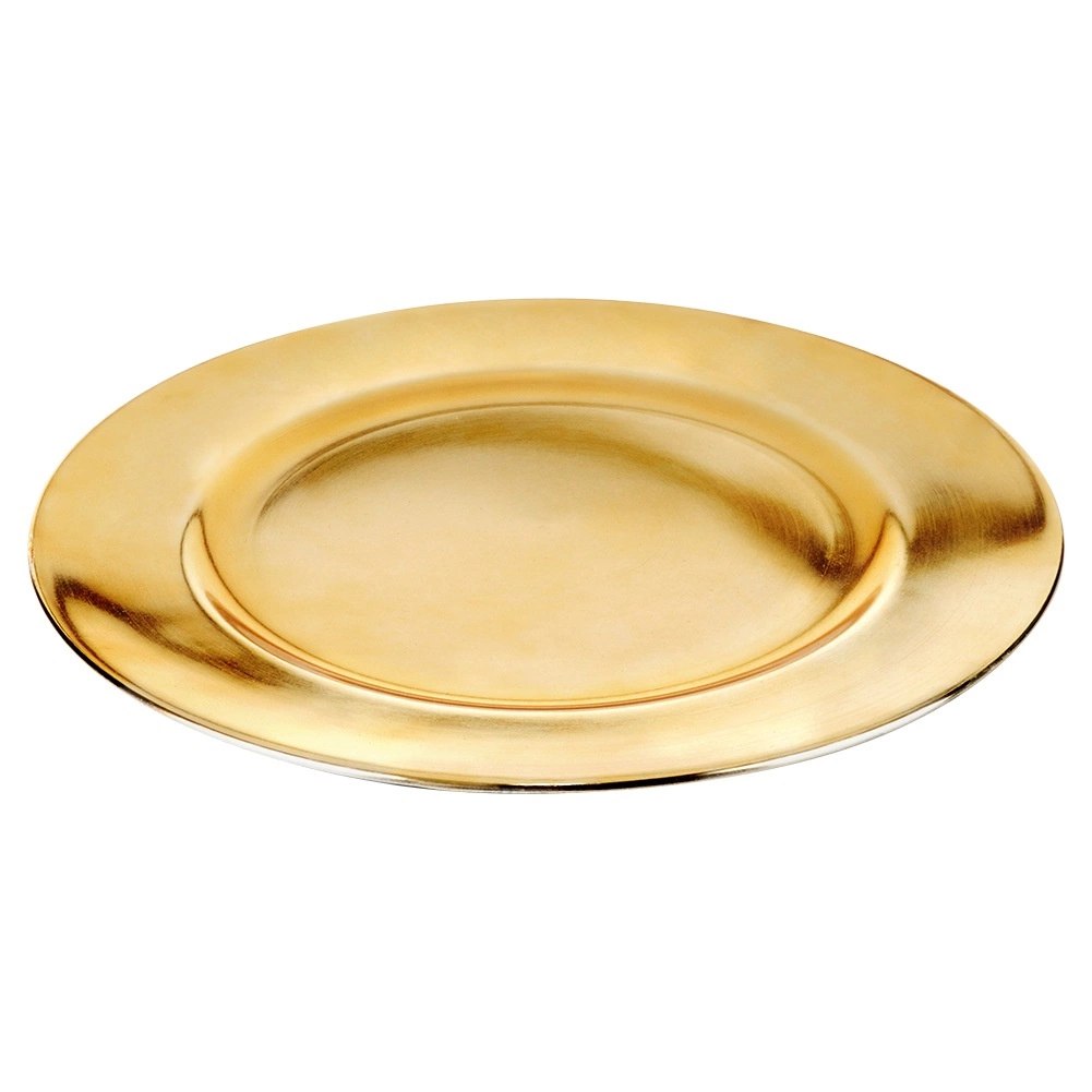 Podkładka pod Talerz Dekoracyjna Złota 33 cm Podtalerz Okrągły Połysk - obrazek 3