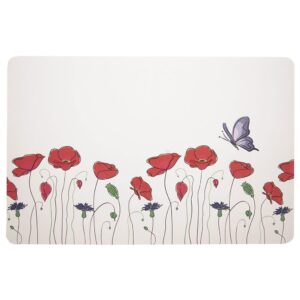 Podkładka na Stół Prostokąt Maki 43 x 28 cm ORION Ozdobna Mata PCV