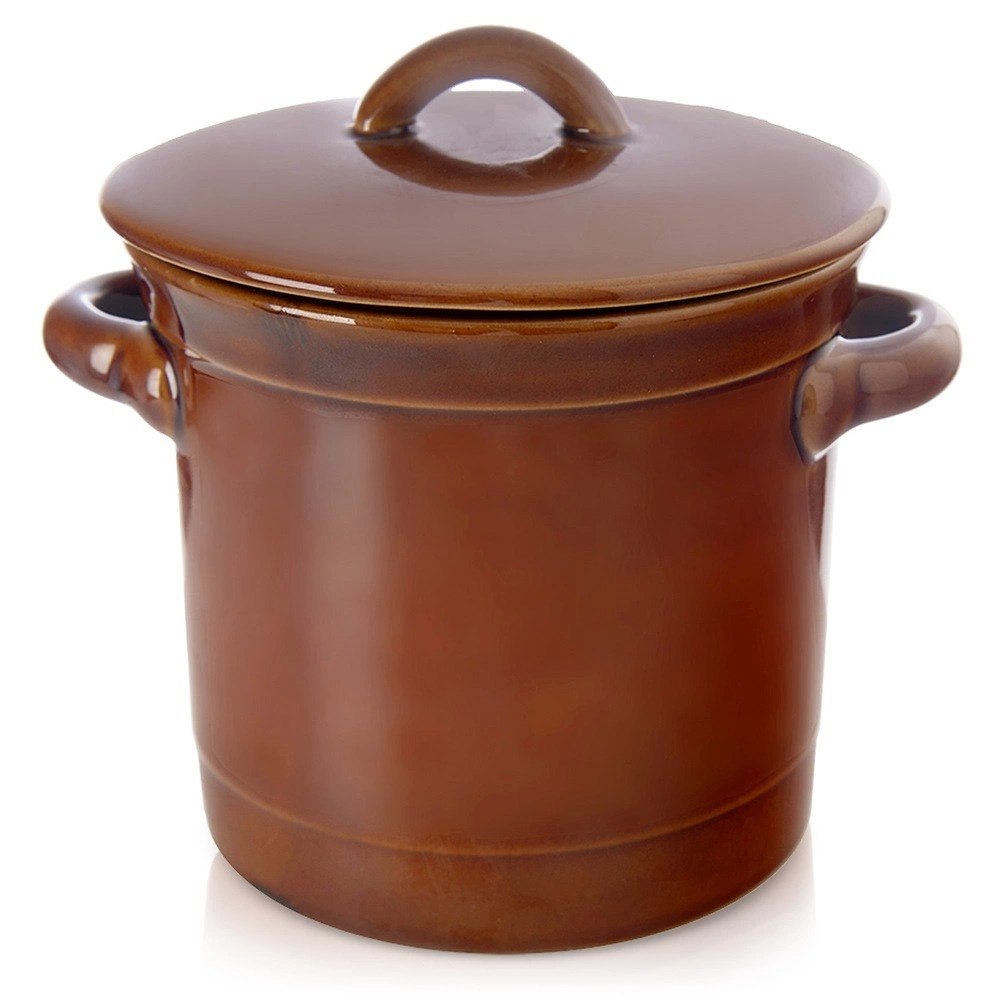 Pojemnik Garnek do Kiszenia Marynowania Ceramiczny z Pokrywką ORION 1 l