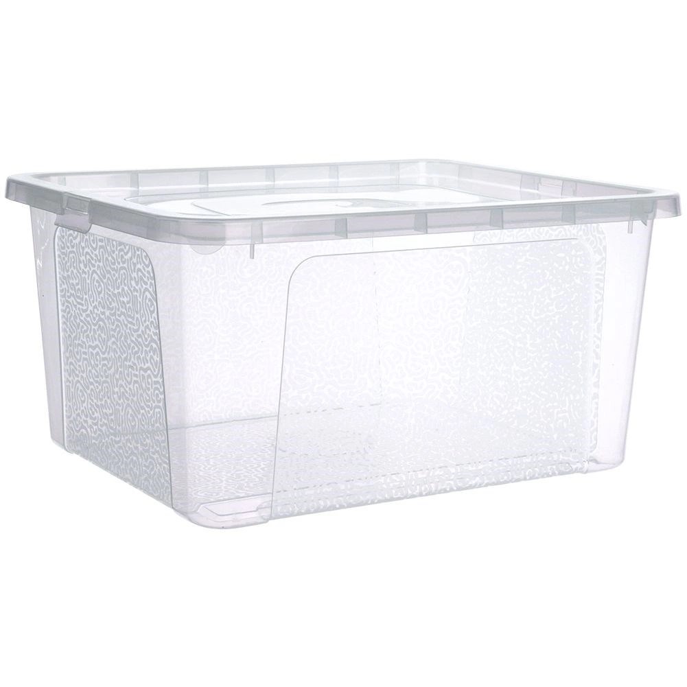 Pojemnik do Przechowywania z Pokrywką 20 L VILDE Organizer 40 x 33 x 20 cm - obrazek 3