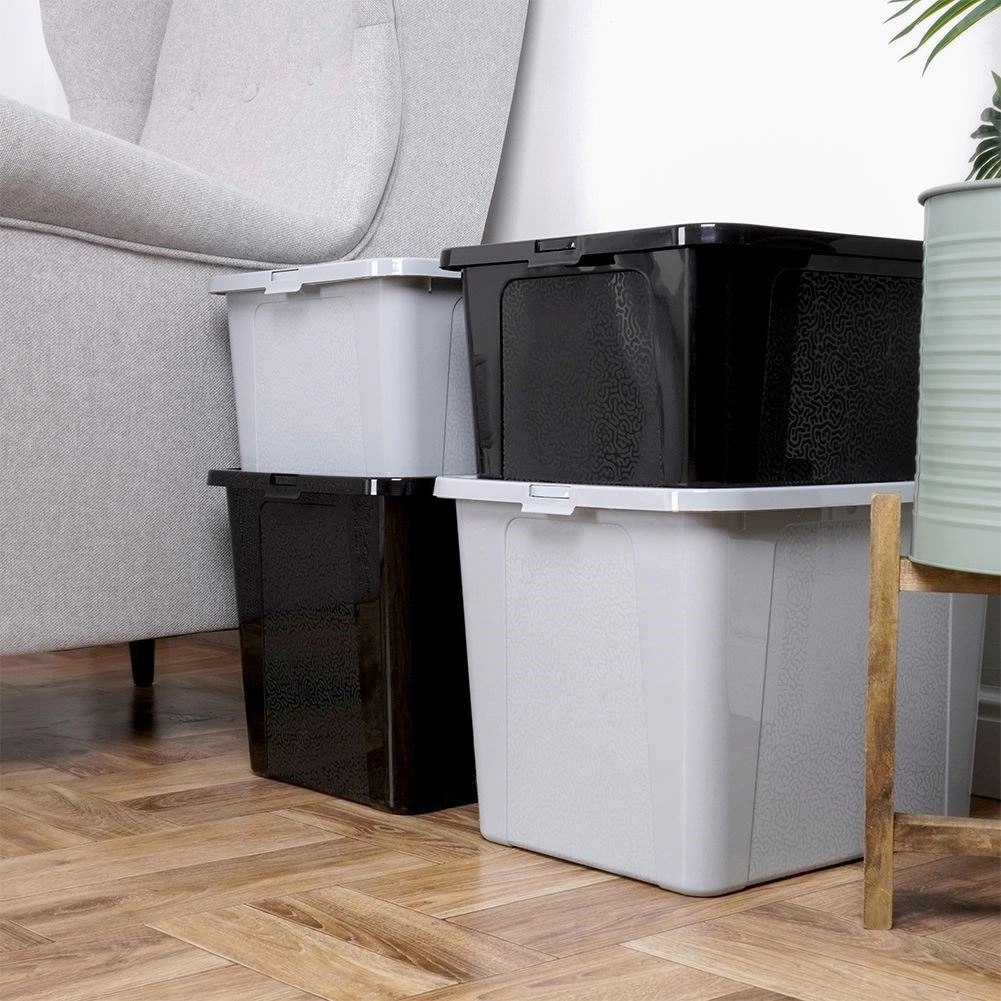 Pojemnik do Przechowywania Uniwersalny Plastikowy z Pokrywką VILDE 30 l - obrazek 5