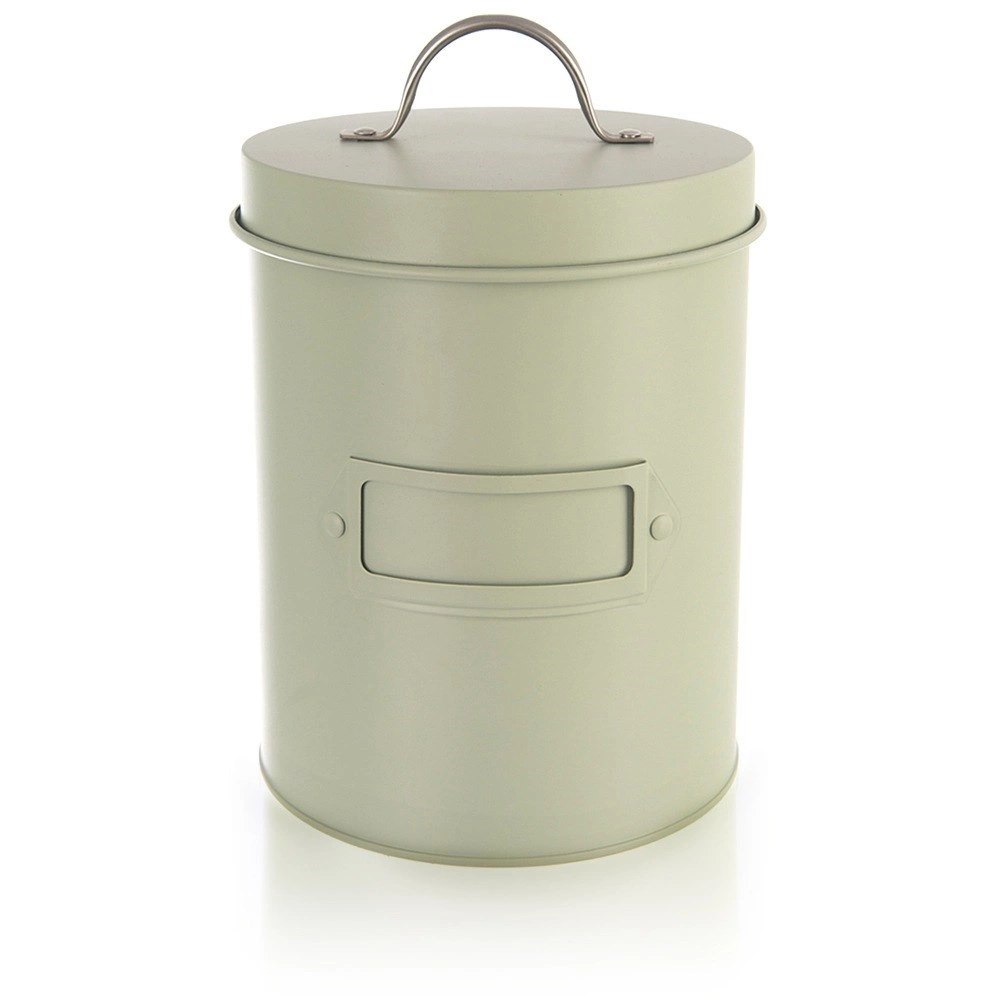 Puszka Pojemnik Metalowy GREENISH 1,3 L 11,5 x 18,5 cm ORION Zielony
