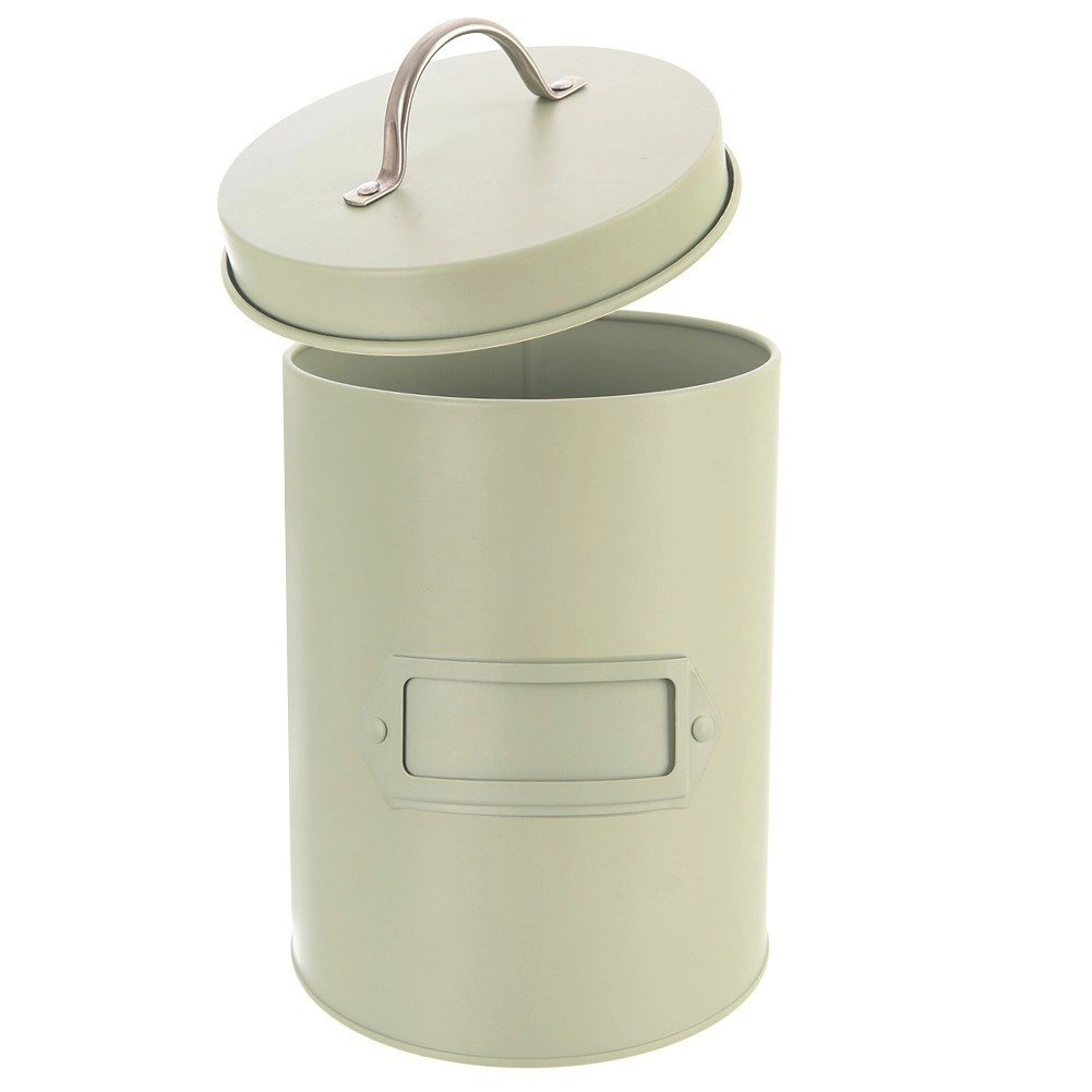 Puszka Pojemnik Metalowy GREENISH 1,3 L 11,5 x 18,5 cm ORION Zielony - obrazek 5