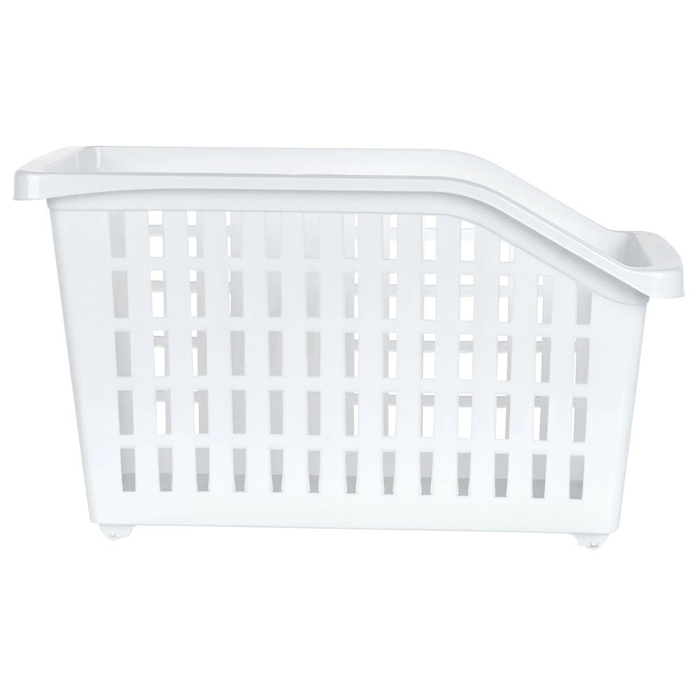 Pojemnik Organizer na Kółkach Wąski 13 L VILDE Biały 46 x 18 x 26,5 cm - obrazek 3