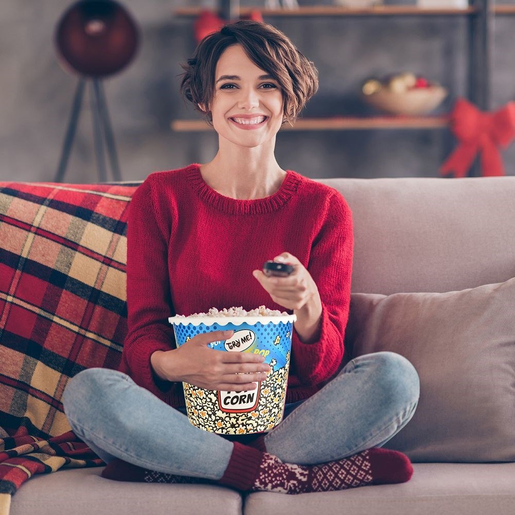 Pojemnik na Popcorn Chipsy z Dekorem 2,3 L ORION Wielokrotnego Użytku - obrazek 4