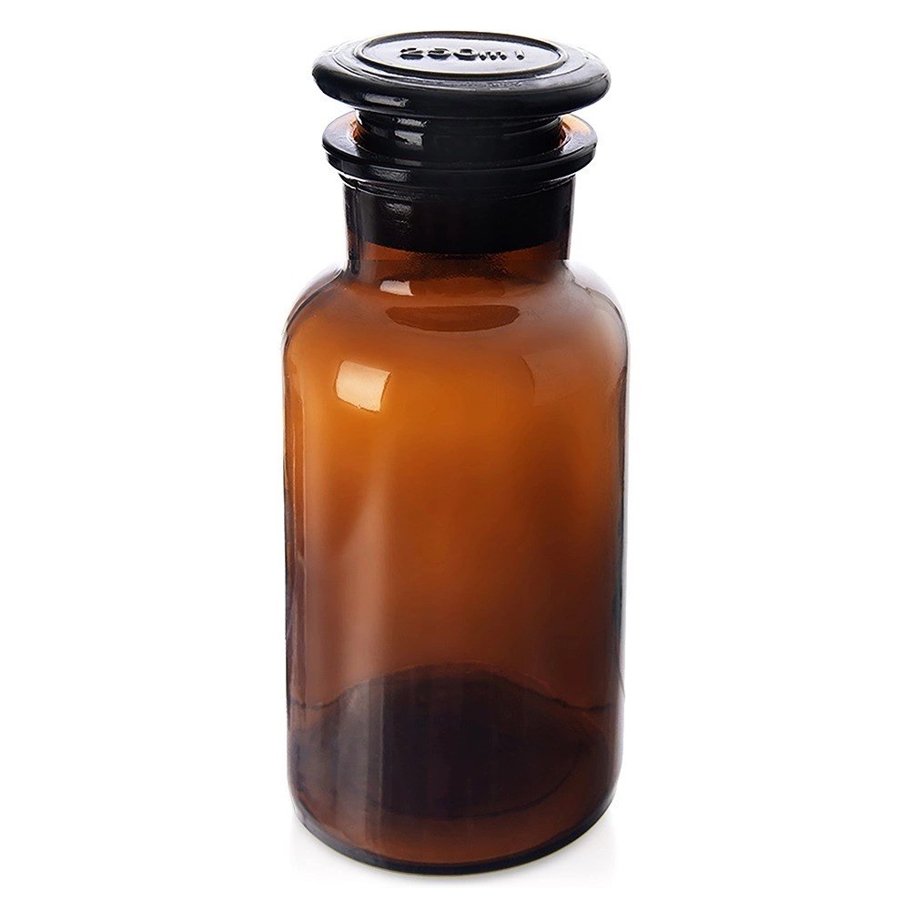 Butelka Szklana Retro 250 ml ORION Brązowa z Korkiem 14 x 6,5 cm