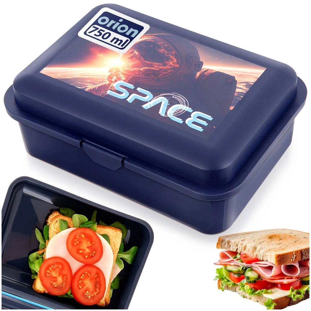 Pojemnik Lunchbox Śniadaniowy ORION 750 ml Zamykany 18 x 13 cm - obrazek 4