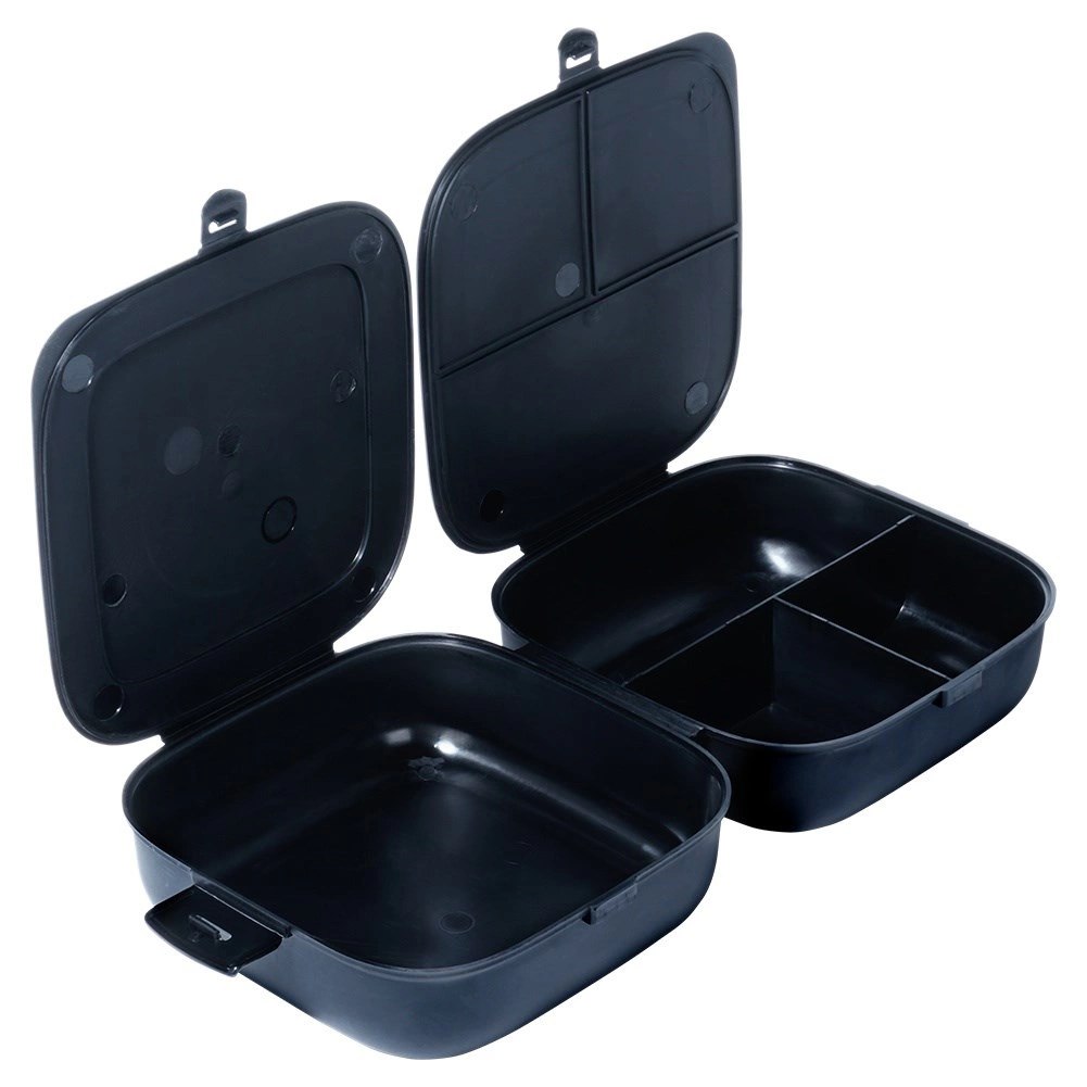 Pojemnik śniadaniowy lunchbox dzielony czarny 2x700 ml - obrazek 8
