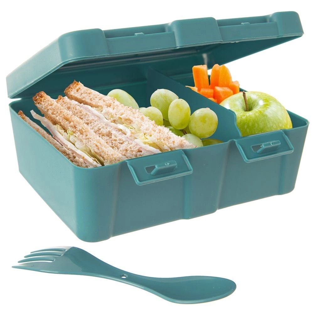Pojemnik Lunchbox Dzielony Zestaw Sztućce 1 L ORION z Klipsami 18 x 14 cm - obrazek 12