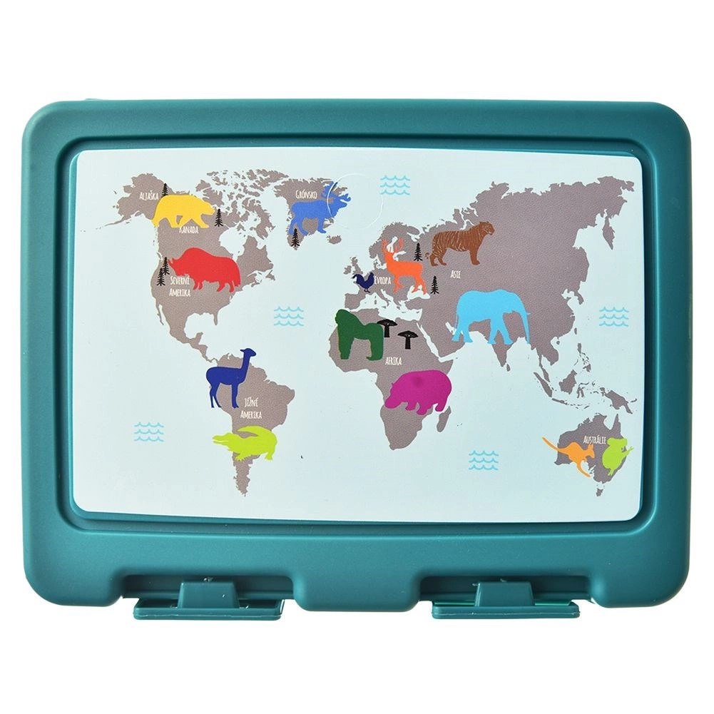 Pojemnik Lunchbox Dzielony Zestaw Sztućce 1 L ORION z Klipsami 18 x 14 cm - obrazek 13