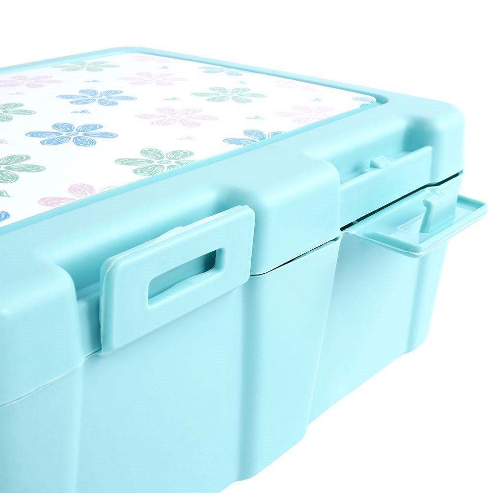 Pojemnik Lunchbox Dzielony Zestaw Sztućce 1 L ORION z Klipsami 18 x 14 cm - obrazek 5