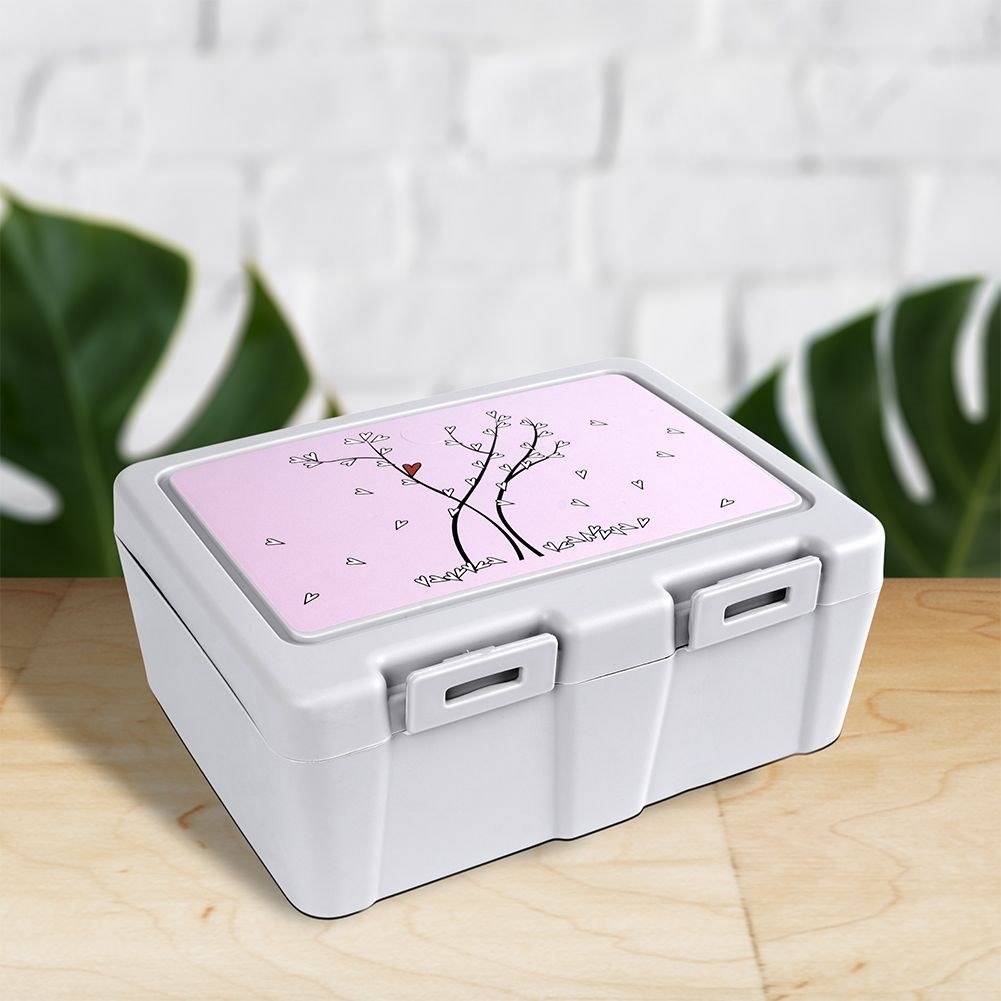 Pojemnik Lunchbox Dzielony Zestaw Sztućce 1 L ORION z Klipsami 18 x 14 cm - obrazek 6