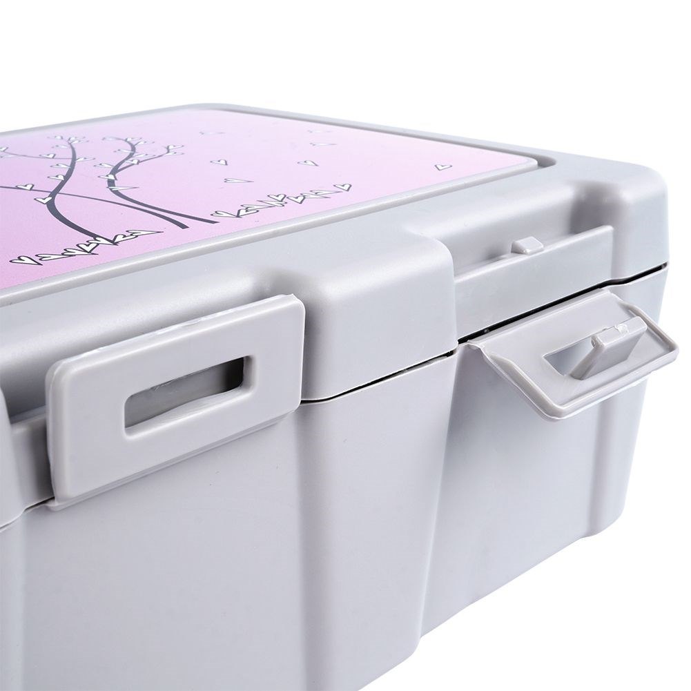 Pojemnik Lunchbox Dzielony Zestaw Sztućce 1 L ORION z Klipsami 18 x 14 cm - obrazek 9