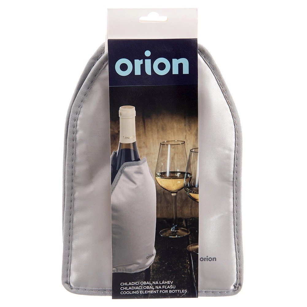 Pokrowiec Chłodzący na Butelkę Srebrny Żel ORION do Wina Szampana 23 cm - obrazek 5