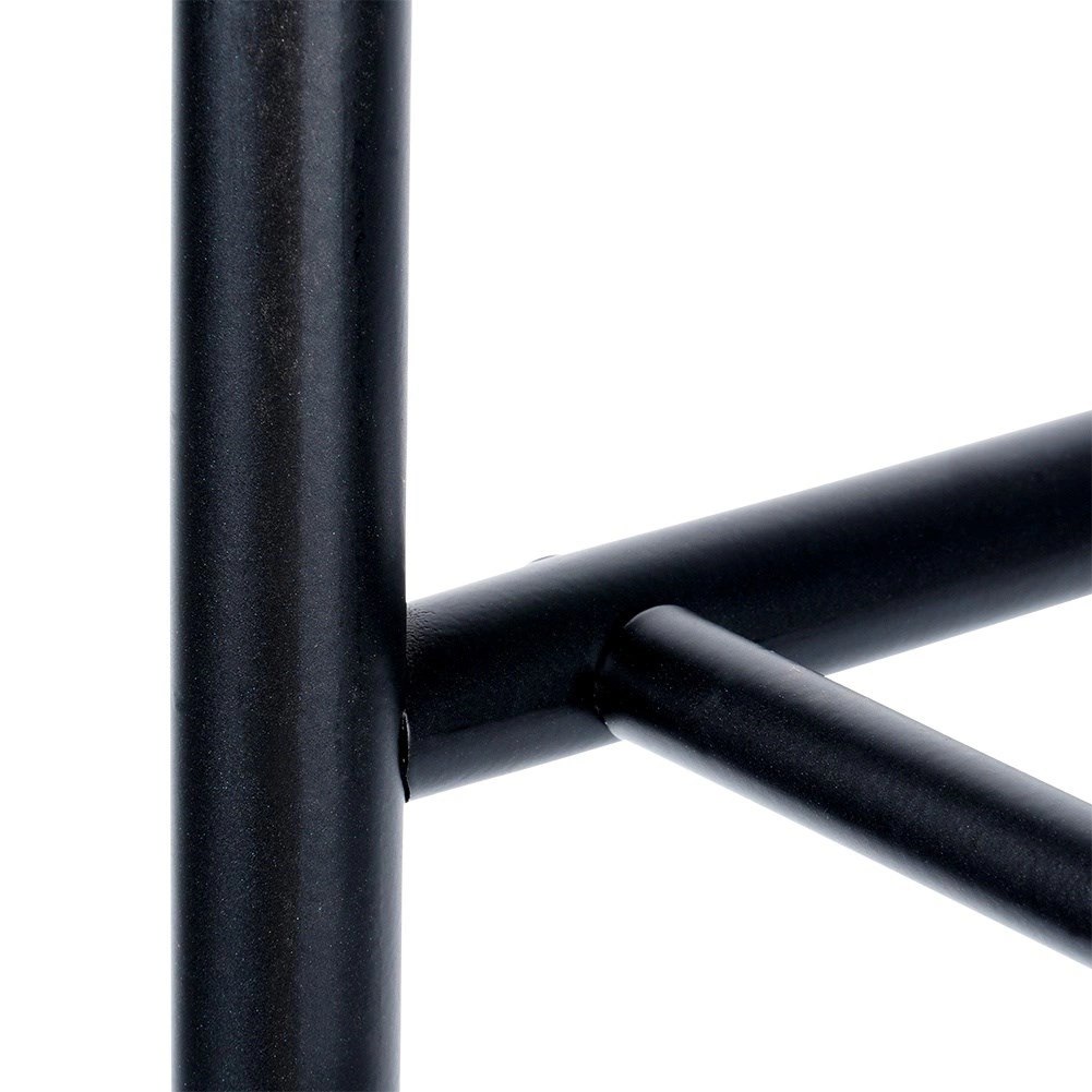 Półka Regał na Buty 3-Poziomowy Metalowy Czarny Solidny VILDE 63x28x60 cm - obrazek 7