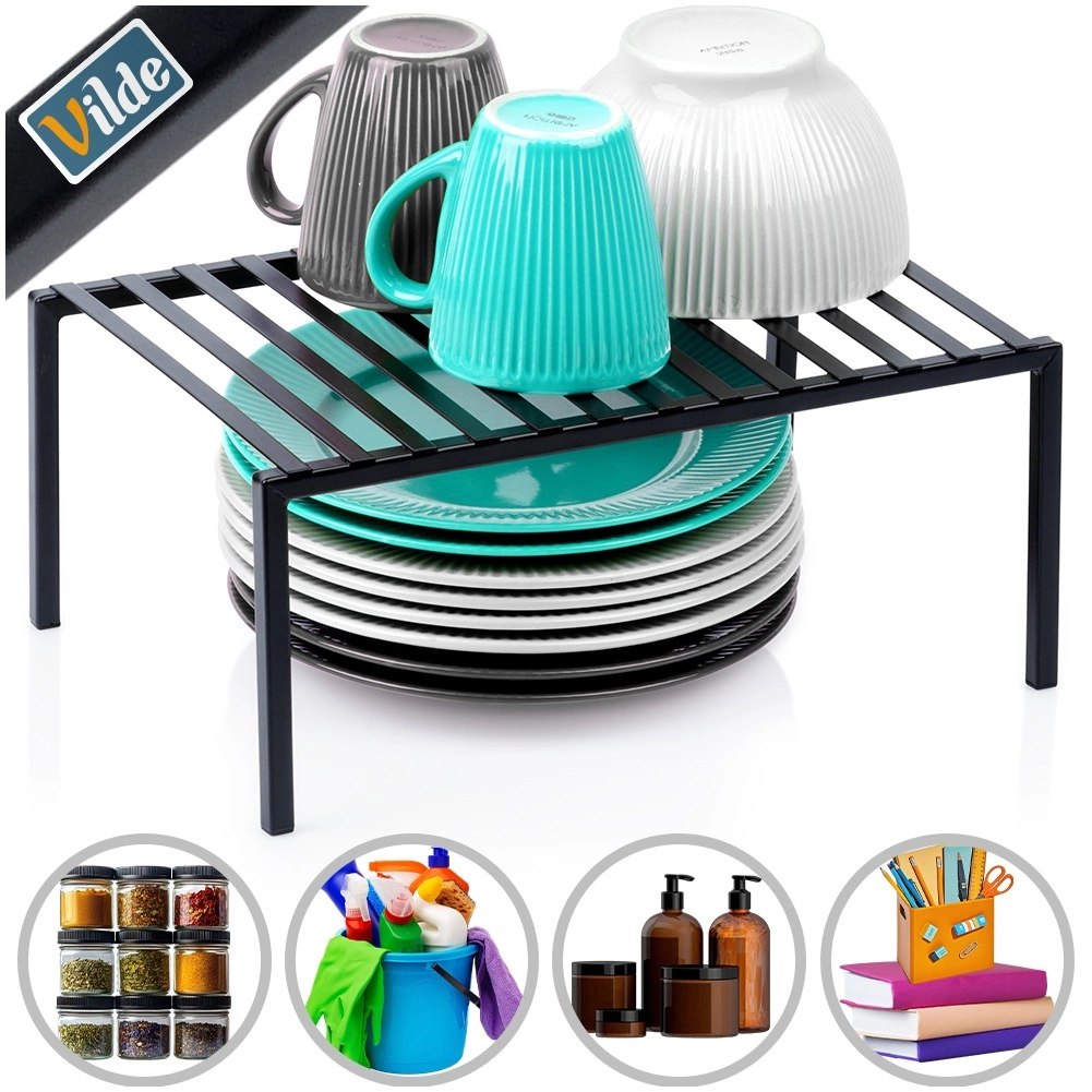 Półka Wkład do Szafki Kuchennej Składana Metal Loft 33 cm Czarna - obrazek 6