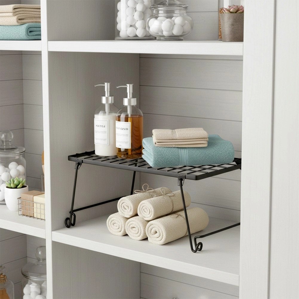 Półka Wkład do Szafki Kuchennej Składana Metal Loft 36 cm Czarna - obrazek 6