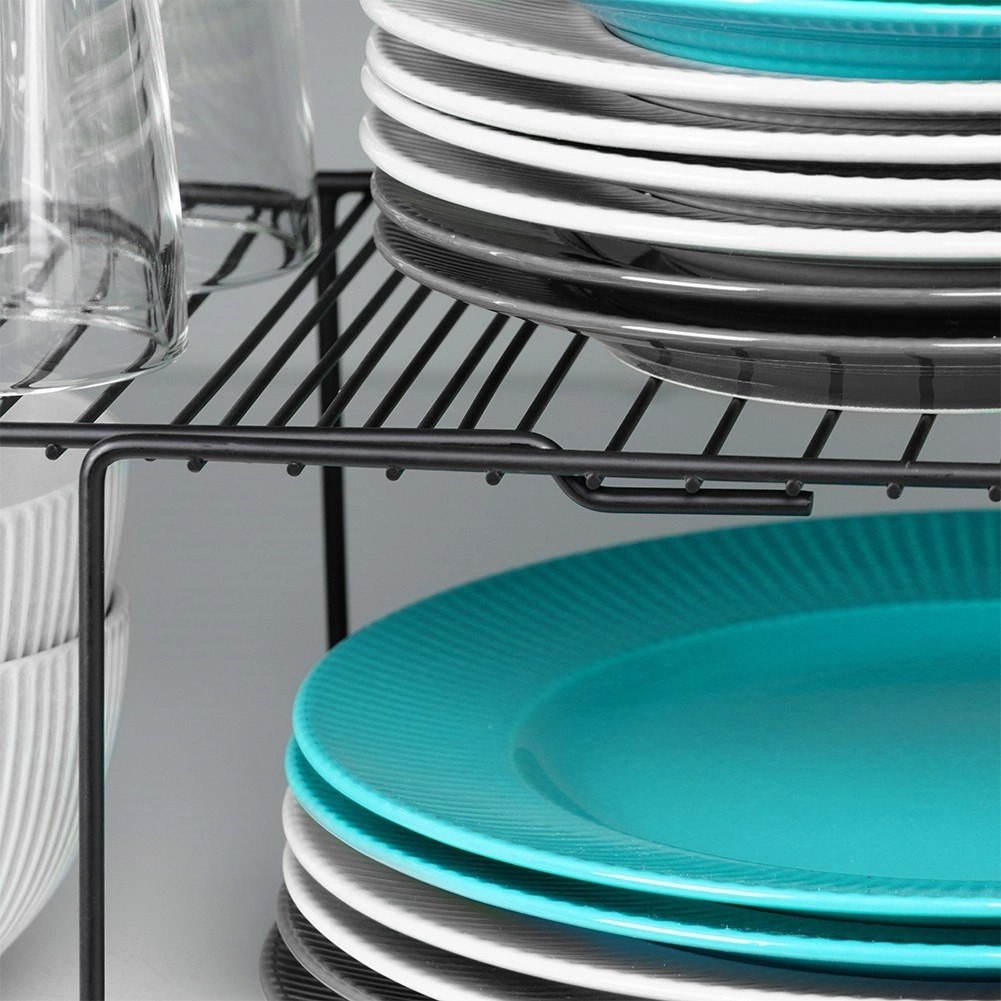 Półka Kuchenna Metalowa Czarna Loft Rozsuwana Regulowana VILDE 34,5-48 cm - obrazek 8