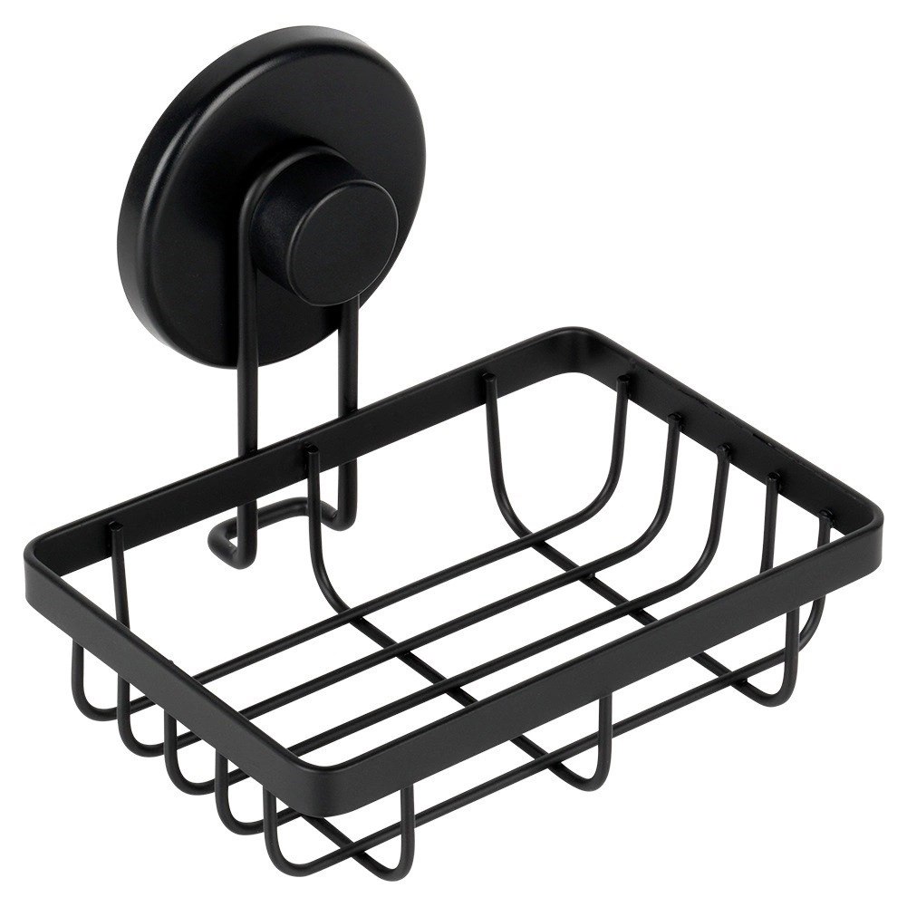 Półka Pod Prysznic Metalowa Mała Czarna na Przyssawkę 135 cm BS - obrazek 3