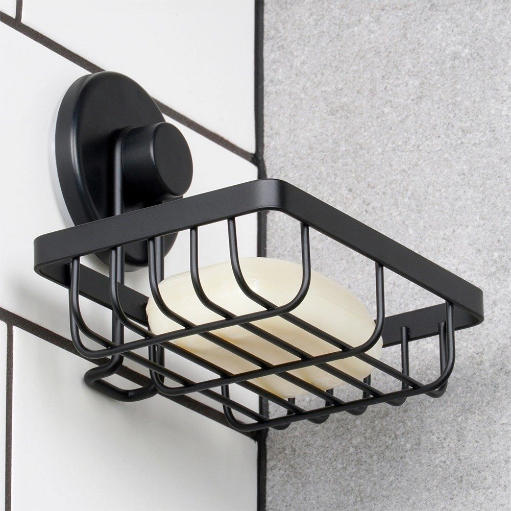 Półka Pod Prysznic Metalowa Mała Czarna na Przyssawkę 135 cm BS - obrazek 8