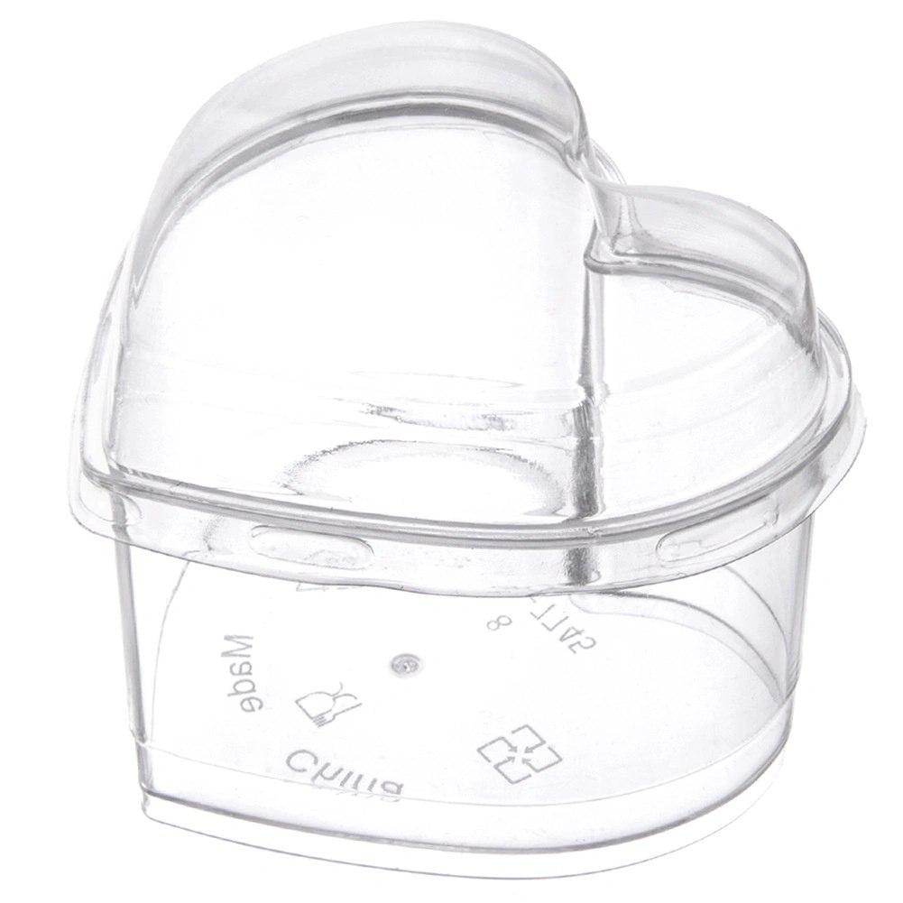 Pucharki Serce z Pokrywkami 130ml Zestaw 4 szt. Finger Food ORION - obrazek 3