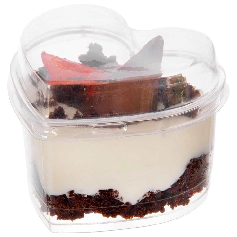Pucharki Serce z Pokrywkami 130ml Zestaw 4 szt. Finger Food ORION - obrazek 5