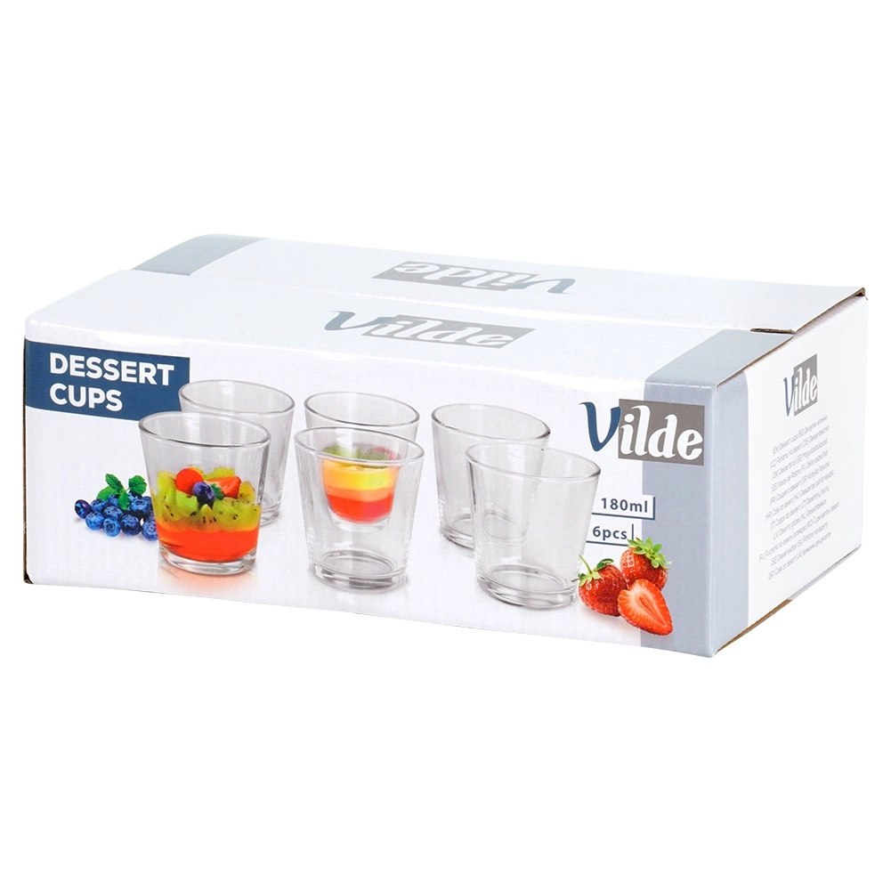 Pucharki na desery, przekąski szklane 180 ml 6 szt. - obrazek 7