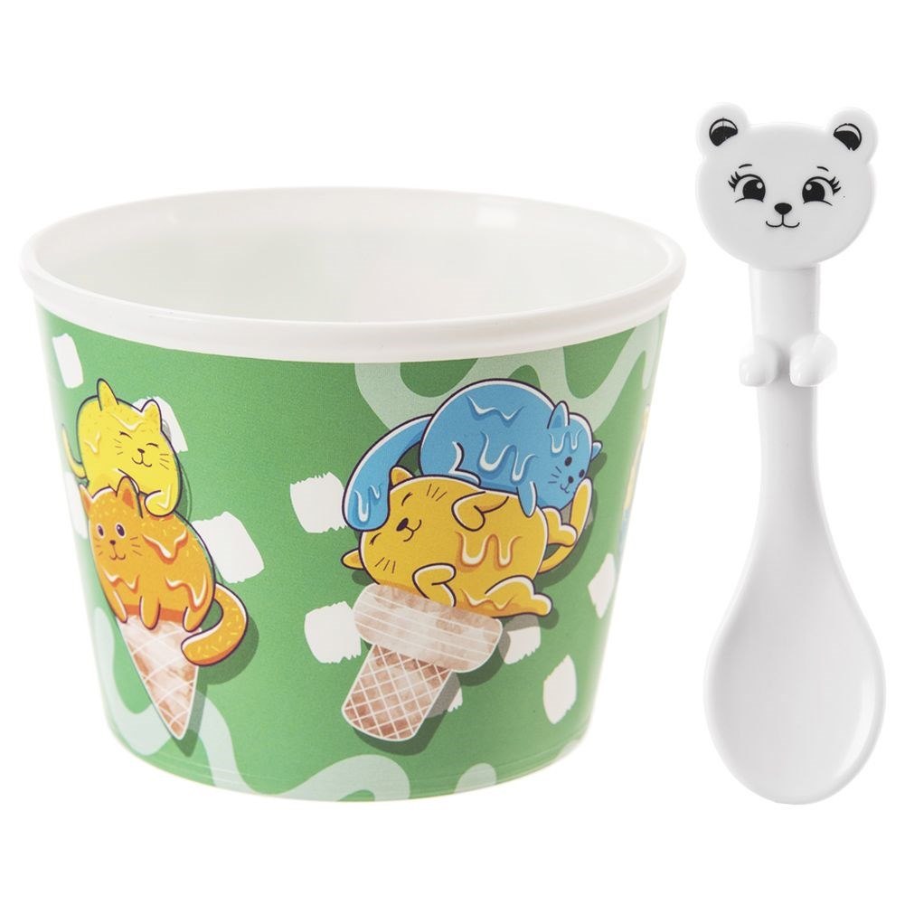 Pucharki Dla Dzieci z Łyżeczkami 4 szt. 280 ml Motyw Misia ORION - obrazek 5