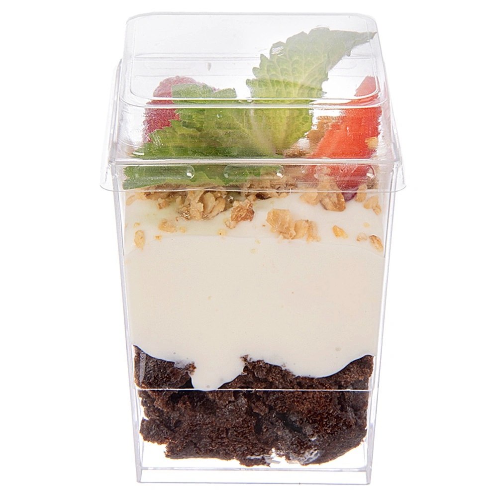 Pucharki z Pokrywkami 160ml Zestaw 4 szt. na Desery i Musy ORION Party - obrazek 5