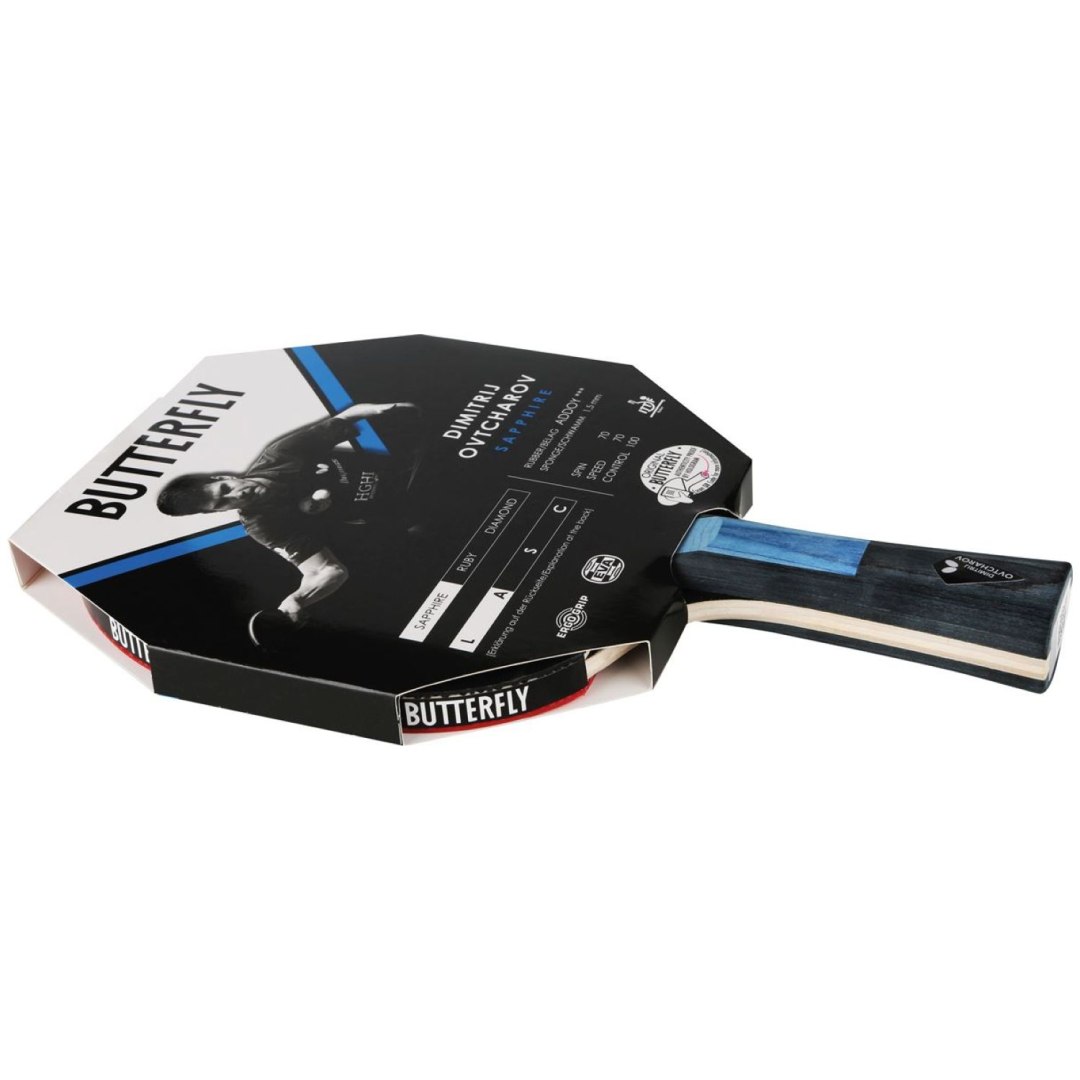 Rakietka do Tenisa Stołowego BUTTERFLY Ovtcharov Sapphire - obrazek 2